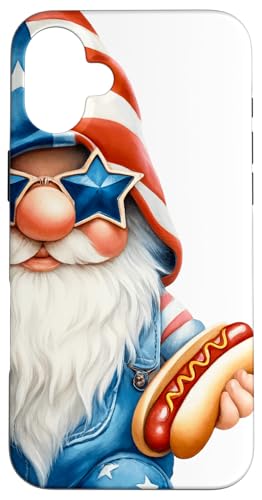 4th Of July Gnome Dad For Hot Dog Lovers Funny Patriotic Hülle für iPhone 16 Plus 4th Of July Gnome Dad For Hot Dog Lovers Funny Patriotic Hülle für iPhone 16 Plus von Patriotic Gnome Stuff Fourth Of July Accessories