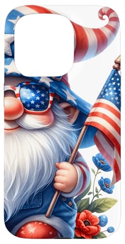 4th Of July Gnome Grandpa With Patriotic American Flag Hülle für iPhone 15 Pro von Patriotic Gnome Stuff Fourth Of July Accessories