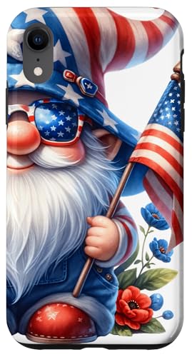 4th Of July Gnome Grandpa With Patriotic American Flag Hülle für iPhone XR von Patriotic Gnome Stuff Fourth Of July Accessories