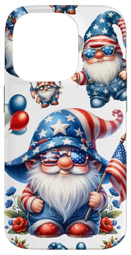 Cute 4th Of July Phone Accessories Patriotic America Gnomes Hülle für iPhone 14 Pro von Patriotic Gnome Stuff Fourth Of July Accessories