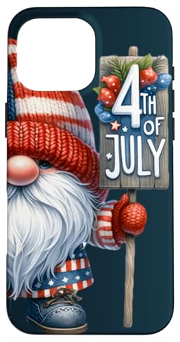 Funny 4th Of July Gnome For Men Patriotic Independence Day Hülle für iPhone 16 Pro Max von Patriotic Gnome Stuff Fourth Of July Accessories