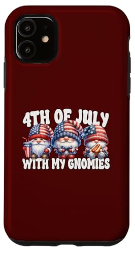 Funny 4th Of July With My Gnomies Funny Patriotic Gnomes Hülle für iPhone 11 von Patriotic Gnome Stuff Fourth Of July Accessories