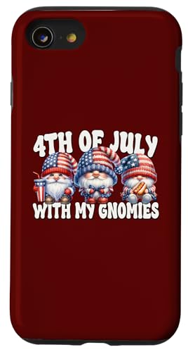 Funny 4th Of July With My Gnomies Funny Patriotic Gnomes Hülle für iPhone SE (2020) / 7 / 8 von Patriotic Gnome Stuff Fourth Of July Accessories