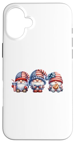 Funny Independence Day Gnome For Men And Women Cute July 4th Hülle für iPhone 16 Plus Funny Independence Day Gnome For Men And Women Cute July 4th Hülle für iPhone 16 Plus von Patriotic Gnome Stuff Fourth Of July Accessories