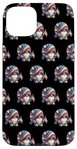 Grumpy Dad Gnome In Fourth Of July Outfit Funny Patriotic Hülle für iPhone 15 Plus von Patriotic Gnome Stuff Fourth Of July Accessories