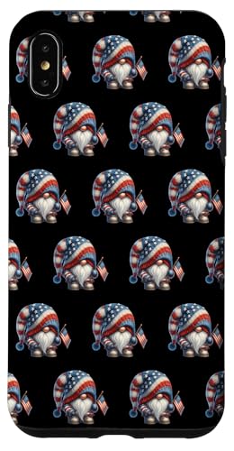 Grumpy Dad Gnome In Fourth Of July Outfit Funny Patriotic Hülle für iPhone XS Max von Patriotic Gnome Stuff Fourth Of July Accessories