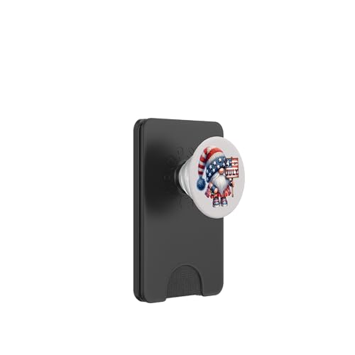 July 4th Gnome For Women Girls Patriotic Accessories For Mom PopSockets PopWallet für MagSafe von Patriotic Gnome Stuff Fourth Of July Accessories