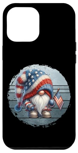 Retro 4th Of July Gnome American Flag Themed Graphic For Dad Hülle für iPhone 12 Pro Max von Patriotic Gnome Stuff Fourth Of July Accessories