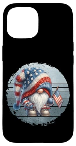 Retro 4th Of July Gnome American Flag Themed Graphic For Dad Hülle für iPhone 15 Retro 4th Of July Gnome American Flag Themed Graphic For Dad Hülle für iPhone 15 von Patriotic Gnome Stuff Fourth Of July Accessories