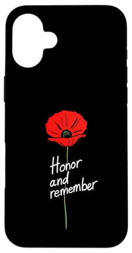 Flower Memorial Day Honor and Remember Hülle für iPhone 16 Plus Flower Memorial Day Honor and Remember Hülle für iPhone 16 Plus von Patriotic Memorial Day
