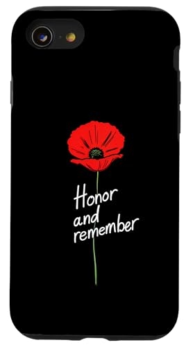 Flower Memorial Day Honor and Remember Hülle für iPhone SE (2020) / 7 / 8 von Patriotic Memorial Day
