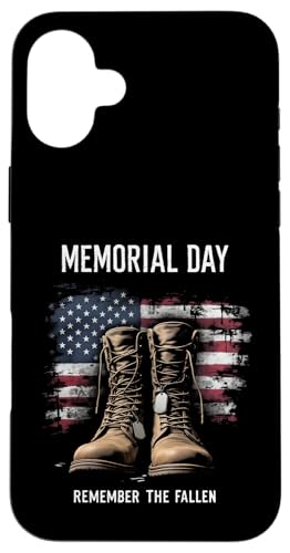 Memorial Day Remember the Fallen Hülle für iPhone 16 Plus von Patriotic Memorial Day