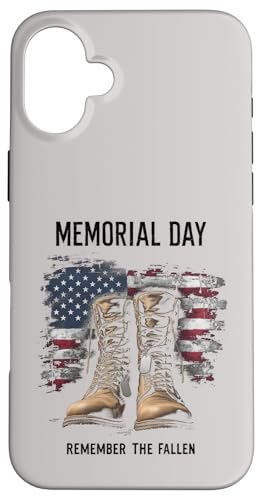 Memorial Day Remember the Fallen Hülle für iPhone 16 Plus von Patriotic Memorial Day