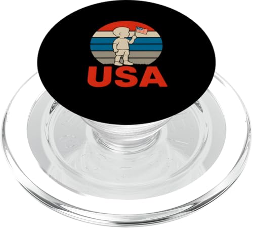 4. Juli Cute Kid Retro Sunest USA Patriotische Party PopSockets PopGrip für MagSafe 4. Juli Cute Kid Retro Sunest USA Patriotische Party PopSockets PopGrip für MagSafe von Patriotic Panache - 4th of July & Memorial Day