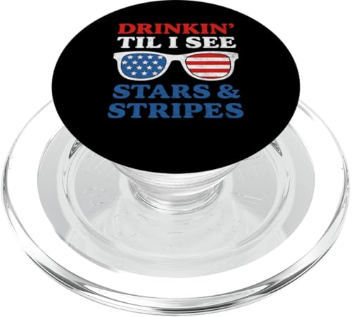 4. Juli Drinkin Tell I see Stars Vintage USA Sonnenbrille PopSockets PopGrip für MagSafe 4. Juli Drinkin Tell I see Stars Vintage USA Sonnenbrille PopSockets PopGrip für MagSafe von Patriotic Panache - 4th of July & Memorial Day