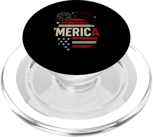 4. Juli Feuerwerk Merica Patriotic Vintage Damen PopSockets PopGrip für MagSafe 4. Juli Feuerwerk Merica Patriotic Vintage Damen PopSockets PopGrip für MagSafe von Patriotic Panache - 4th of July & Memorial Day