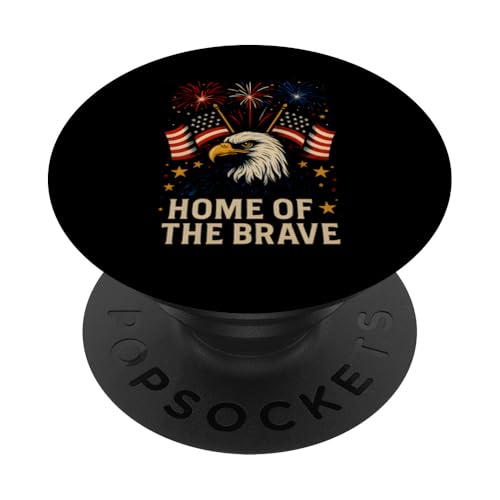 4. Juli Home of the Brave Patriotic PopSockets Klebender PopGrip 4. Juli Home of the Brave Patriotic PopSockets Klebender PopGrip von Patriotic Panache - 4th of July & Memorial Day