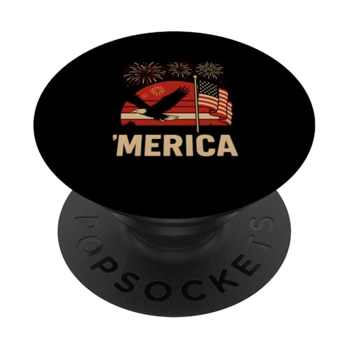 4. Juli 'Merica Vintage Sunset USA Fireworks PopSockets Klebender PopGrip 4. Juli 'Merica Vintage Sunset USA Fireworks PopSockets Klebender PopGrip von Patriotic Panache - 4th of July & Memorial Day