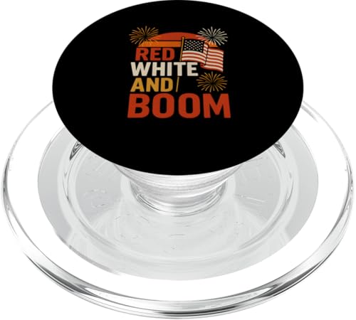 4. Juli Rot Weiß und Boom Patriotische Damen USA PopSockets PopGrip für MagSafe 4. Juli Rot Weiß und Boom Patriotische Damen USA PopSockets PopGrip für MagSafe von Patriotic Panache - 4th of July & Memorial Day