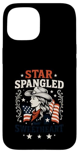 4. Juli Star Spangled Sweetheart Patriotische Damen USA Hülle für iPhone 15 4. Juli Star Spangled Sweetheart Patriotische Damen USA Hülle für iPhone 15 von Patriotic Panache - 4th of July & Memorial Day