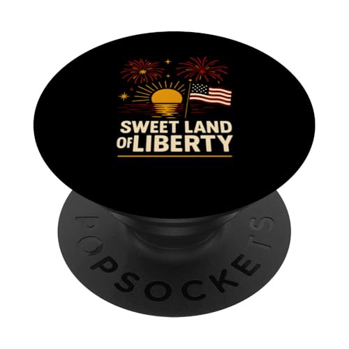 4. Juli Sweet Land Of Liberty Sunset USA Fireworks PopSockets Klebender PopGrip 4. Juli Sweet Land Of Liberty Sunset USA Fireworks PopSockets Klebender PopGrip von Patriotic Panache - 4th of July & Memorial Day