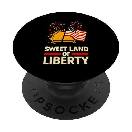 4. Juli Sweet Land Of Liberty Sunset USA Fireworks PopSockets Klebender PopGrip 4. Juli Sweet Land Of Liberty Sunset USA Fireworks PopSockets Klebender PopGrip von Patriotic Panache - 4th of July & Memorial Day