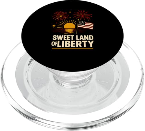 4. Juli Sweet Land Of Liberty Sunset USA Fireworks PopSockets PopGrip für MagSafe von Patriotic Panache - 4th of July & Memorial Day
