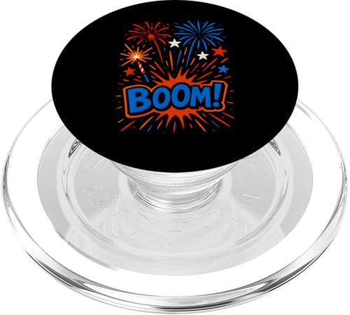 Cool Kids 4. Juli BOOM Fireworks Patriotic American USA PopSockets PopGrip für MagSafe von Patriotic Panache - 4th of July & Memorial Day