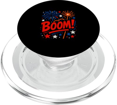Cool Kids 4. Juli BOOM Fireworks Patriotic American USA PopSockets PopGrip für MagSafe Cool Kids 4. Juli BOOM Fireworks Patriotic American USA PopSockets PopGrip für MagSafe von Patriotic Panache - 4th of July & Memorial Day