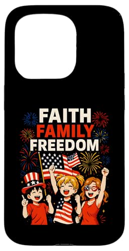 Cool Kids 4. Juli Faith Family Freedom American USA Hülle für iPhone 15 Pro Cool Kids 4. Juli Faith Family Freedom American USA Hülle für iPhone 15 Pro von Patriotic Panache - 4th of July & Memorial Day