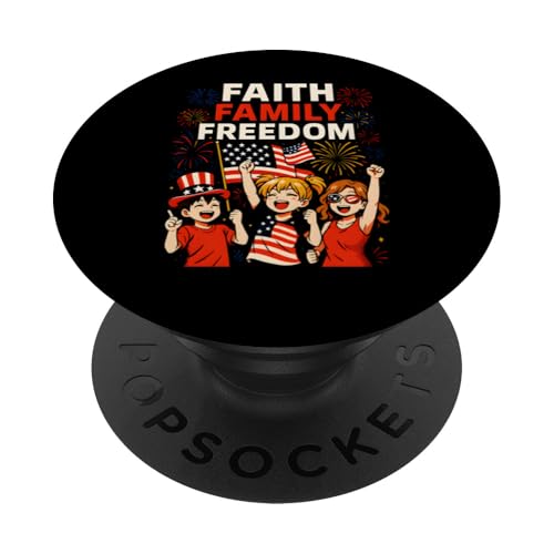 Cool Kids 4. Juli Faith Family Freedom American USA PopSockets Klebender PopGrip Cool Kids 4. Juli Faith Family Freedom American USA PopSockets Klebender PopGrip von Patriotic Panache - 4th of July & Memorial Day