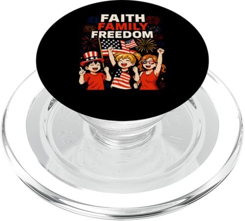 Cool Kids 4. Juli Faith Family Freedom American USA PopSockets PopGrip für MagSafe Cool Kids 4. Juli Faith Family Freedom American USA PopSockets PopGrip für MagSafe von Patriotic Panache - 4th of July & Memorial Day