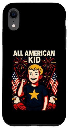 Cute Kids 4. Juli All American Patriotic USA Hülle für iPhone XR von Patriotic Panache - 4th of July & Memorial Day