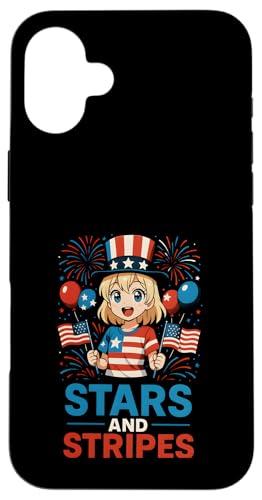 Kinder feiern Stars and Stripes Patriotic USA Hülle für iPhone 16 Plus Kinder feiern Stars and Stripes Patriotic USA Hülle für iPhone 16 Plus von Patriotic Panache - 4th of July & Memorial Day