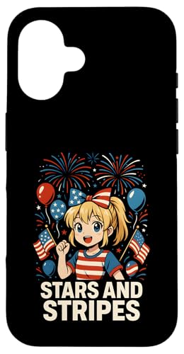 Kinder feiern Stars and Stripes Patriotic USA Hülle für iPhone 16 Kinder feiern Stars and Stripes Patriotic USA Hülle für iPhone 16 von Patriotic Panache - 4th of July & Memorial Day