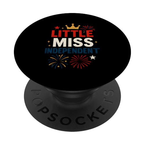 Little Miss Independent Patriotic Damen USA PopSockets Klebender PopGrip Little Miss Independent Patriotic Damen USA PopSockets Klebender PopGrip von Patriotic Panache - 4th of July & Memorial Day