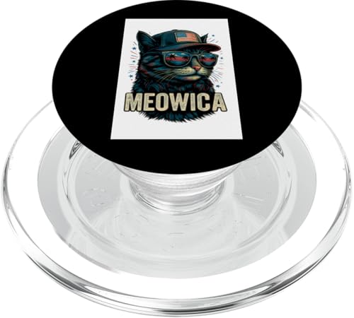 Lustige 4. Juli Meowica Kitty Süße Katze USA Flagge PopSockets PopGrip für MagSafe Lustige 4. Juli Meowica Kitty Süße Katze USA Flagge PopSockets PopGrip für MagSafe von Patriotic Panache - 4th of July & Memorial Day