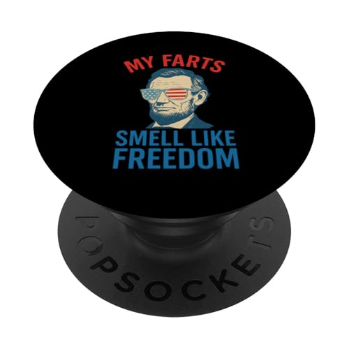 Lustiger 4. Juli Abraham Lincoln Farts Smell Like Freedom PopSockets Klebender PopGrip Lustiger 4. Juli Abraham Lincoln Farts Smell Like Freedom PopSockets Klebender PopGrip von Patriotic Panache - 4th of July & Memorial Day