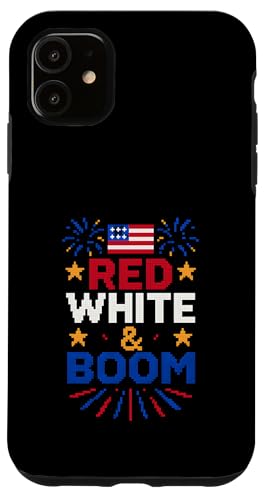 Niedliches Feuerwerk 4. Juli Amerika Rot Weiß & Boom 8-Bit Hülle für iPhone 11 Niedliches Feuerwerk 4. Juli Amerika Rot Weiß & Boom 8-Bit Hülle für iPhone 11 von Patriotic Panache - 4th of July & Memorial Day