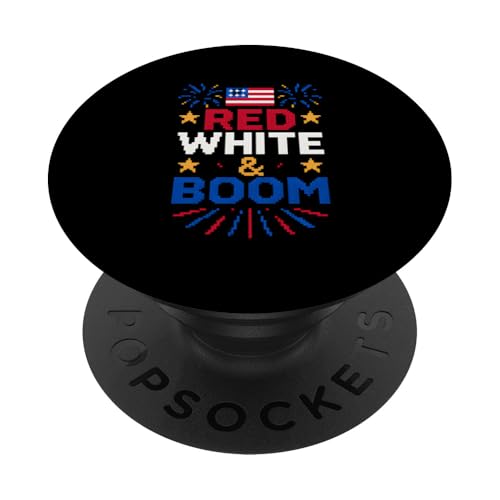 Niedliches Feuerwerk 4. Juli Amerika Rot Weiß & Boom 8-Bit PopSockets Klebender PopGrip Niedliches Feuerwerk 4. Juli Amerika Rot Weiß & Boom 8-Bit PopSockets Klebender PopGrip von Patriotic Panache - 4th of July & Memorial Day