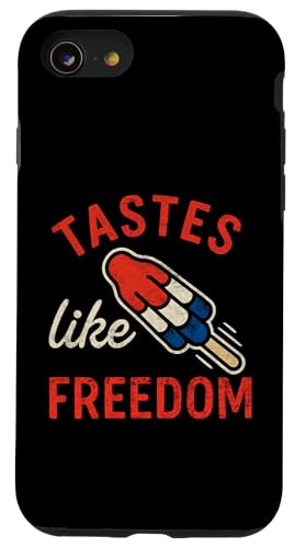 Vintage 4. Juli America Tastes Like Freedom Popsicle USA Hülle für iPhone SE (2020) / 7 / 8 von Patriotic Panache - 4th of July & Memorial Day