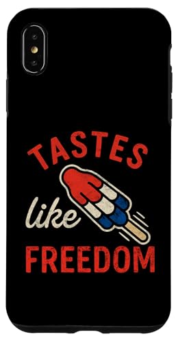 Vintage 4. Juli America Tastes Like Freedom Popsicle USA Hülle für iPhone XS Max Vintage 4. Juli America Tastes Like Freedom Popsicle USA Hülle für iPhone XS Max von Patriotic Panache - 4th of July & Memorial Day