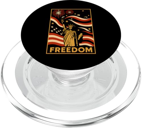 Vintage 4. Juli Freiheitsstatue der Freiheitsstatue Feuerwerk USA PopSockets PopGrip für MagSafe Vintage 4. Juli Freiheitsstatue der Freiheitsstatue Feuerwerk USA PopSockets PopGrip für MagSafe von Patriotic Panache - 4th of July & Memorial Day
