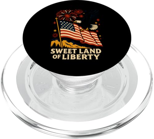 Vintage 4. Juli Sweet Land of Liberty USA Flagge PopSockets PopGrip für MagSafe Vintage 4. Juli Sweet Land of Liberty USA Flagge PopSockets PopGrip für MagSafe von Patriotic Panache - 4th of July & Memorial Day