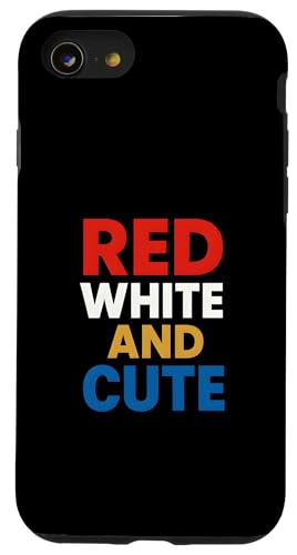 Vintage 4. Juli rot weiß und niedlich patriotische USA Hülle für iPhone SE (2020) / 7 / 8 von Patriotic Panache - 4th of July & Memorial Day