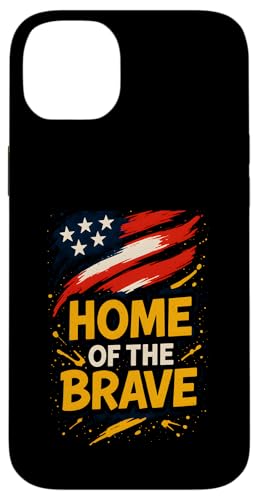 Vintage USA 4. Juli Home Of The Brave Retro Flagge USA Hülle für iPhone 14 Plus Vintage USA 4. Juli Home Of The Brave Retro Flagge USA Hülle für iPhone 14 Plus von Patriotic Panache - 4th of July & Memorial Day