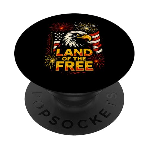Vintage USA 4. Juli Land of the Free Retro Flagge USA PopSockets Klebender PopGrip Vintage USA 4. Juli Land of the Free Retro Flagge USA PopSockets Klebender PopGrip von Patriotic Panache - 4th of July & Memorial Day
