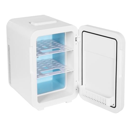 2 in1 Multifunktionaler Kühlschrank 20L,Doppelnutzung Kühlschrank für Auto/Haushalt,220V AC/12V DC Thermoelektrische Kühlung und Erwärmung, Kleiner Kühlschränke für Schlafzimmer, Büro,Auto von PattenlLevi
