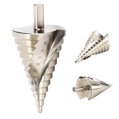 Stufenbohrer,Bohrungsgrößen 6-60mmSpiralnutbohrer,12 Loch-Größen,Kegelbohrer-Schälbohrer Blechbohrer Step Drill Bit Stufenbohrer,Bohrungsgrößen 6-60mmSpiralnutbohrer,12 Loch-Größen,Kegelbohrer-Schälbohrer Blechbohrer Step Drill Bit von PattenlLevi