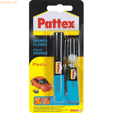6 x Pattex Sekundenkleber Plastik 4ml/2g PSA2 6 x Pattex Sekundenkleber Plastik 4ml/2g PSA2 von Pattex